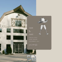 Faire part de mariage Redneck Taupe Champignon
