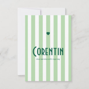 Save The Date Faire part de naissance Riviera Vert