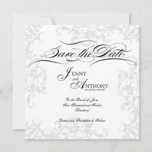 Save The Date Faire soi-même un élégant "Save the Date" en noir 