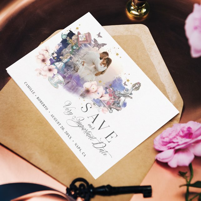 Save The Date Fairytale Alice au pays des merveilles Date import (Créateur téléchargé)