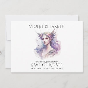 Save The Date Fée de forêt Mariage enchantée
