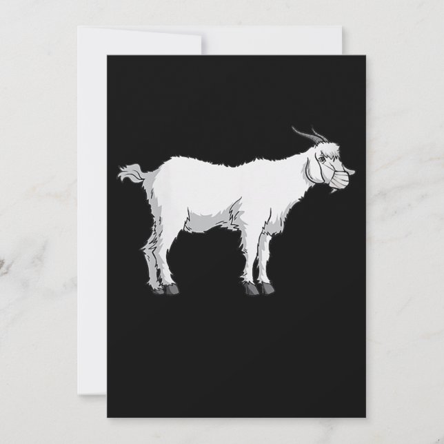 Save The Date Femme Chèvre portant le visage médical Masque Drôl (Devant)