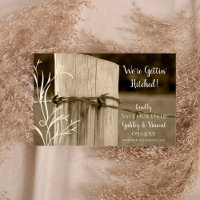 Fence Post Pays Mariage ferme Enregistrer la date