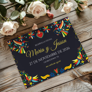 Save The Date Fête colorée de Cinco de Mayo Mariage espagnol