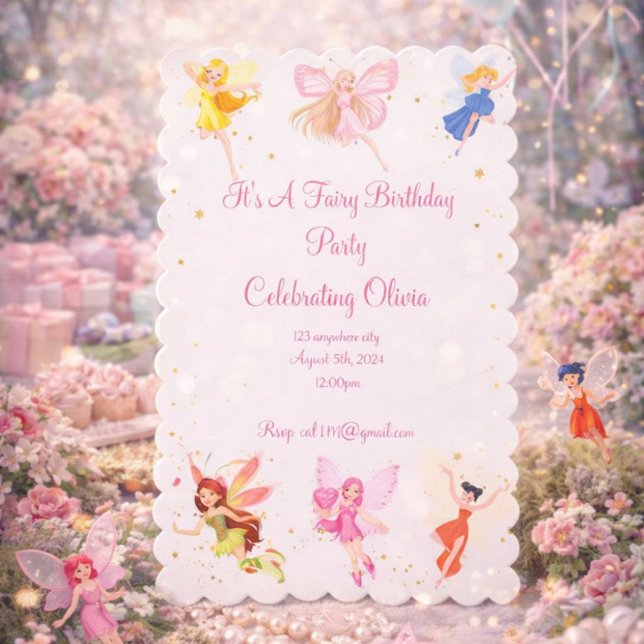 SAVE THE DATE FÊTE D'ANNIVERSAIRE POUR LES FILLES (Créateur téléchargé)