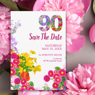 Save The Date Fête de jardin pour les 90 ans