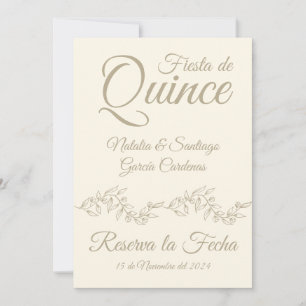 Save The Date Fête des jumeaux espagnols de Quince Champagne Bot