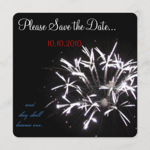 Save The Date Fête Économisez la date rouge/blanc/bleu