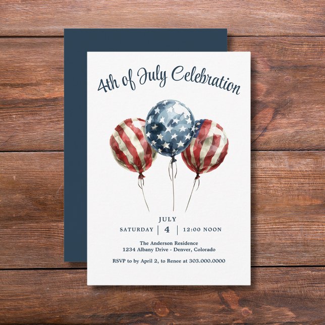 Save The Date Fête patriotique du 4 juillet (Créateur téléchargé)