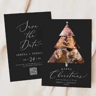 Save The Date Fêtes de Noël de charbon de charbon