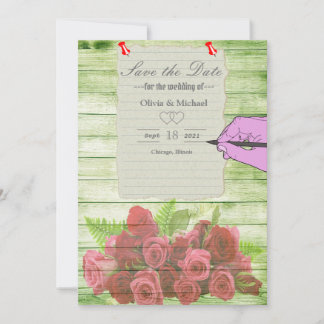 Save The Date Feuille de papier