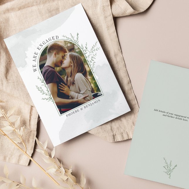 Save The Date Fiançailles d'arche photo moderne (Créateur téléchargé)