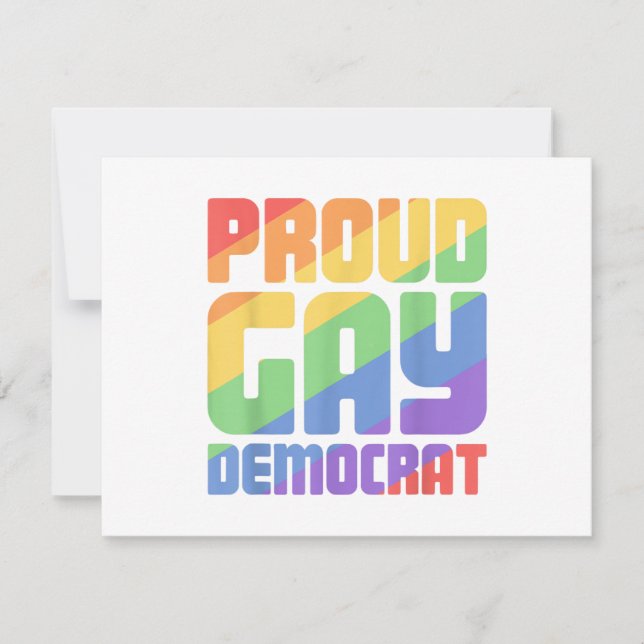 Save The Date Fier Démocrate Gay Drôle LGBT (Devant)