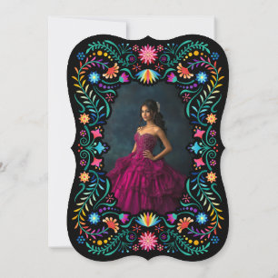 Save The Date Fiesta Floral Quinceañera Mariage Enregistrer la d