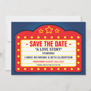 Save The Date Film Marquee Theatre Enregistrer la date Annonce