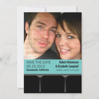 Save The Date Film Theatre Photo Enregistrer la date Invitation,