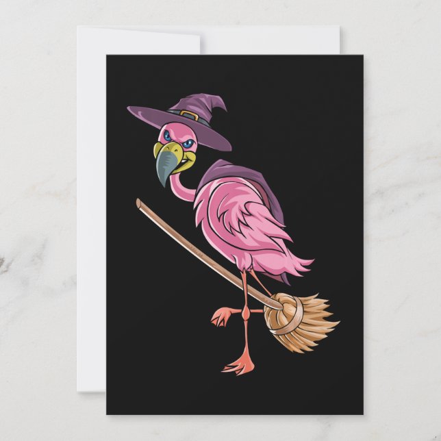 Save The Date Flamant rose | Halloween Flamant rose sorcière par (Devant)