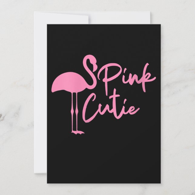 Save The Date Flamant rose rose mignon pour femmes | Rose Cute | (Devant)