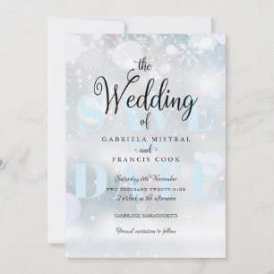 Save The Date Flambeaux d'hiver