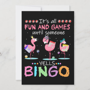 Save The Date Flamingo   Flaming Bingo Funny