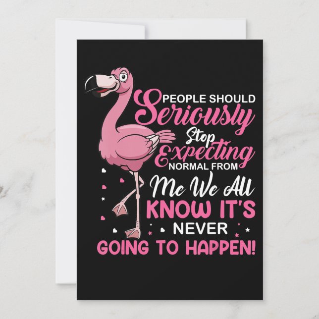 Save The Date Flamingos | People Should Stop Expecting Normal (Devant)