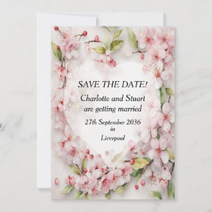 Save The Date Fleur de cerise