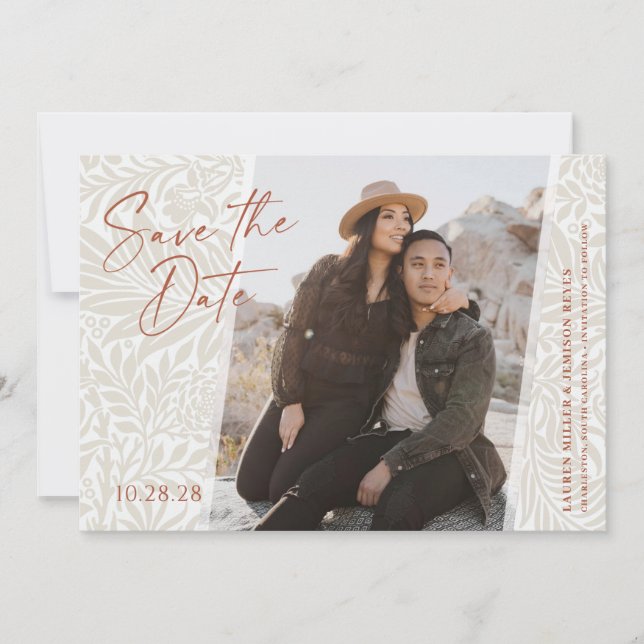 Save The Date Fleur Désertique (Devant)