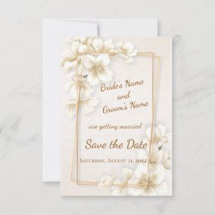 Save The Date Fleur Dogwood Spring Enregistrer la date Annonce