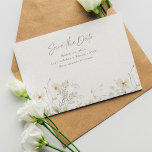 Save The Date Fleur sauvage de printemps<br><div class="desc">Fêtez votre événement spécial au coeur de l'enchanteresse de la nature avec notre Fleur sauvage de printemps Save the Date Invitation. Inspirée par l'élégance rustique des fleurs sauvages,  cette invitation donne le ton d'une célébration fantaisiste.</div>