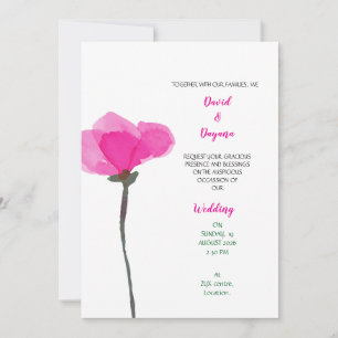 Save The Date Fleur simple