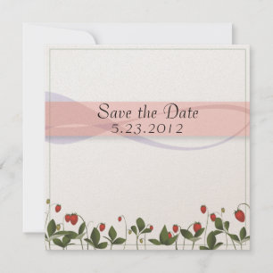 Save The Date Fleurs de fraises
