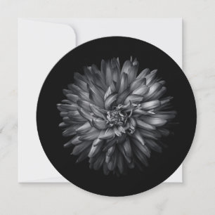 Save The Date Fleurs de jardin en noir et blanc 20