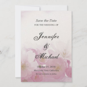 Save The Date Fleurs de mariage uniques et classiques pour Sauve