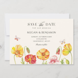 Save The Date Fleurs fleurissent printemps mariage