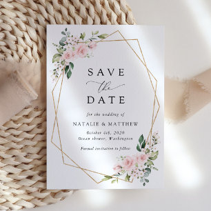 Save The Date Fleurs Rouges, Fleurs Roses, Boho, Enregistrer La