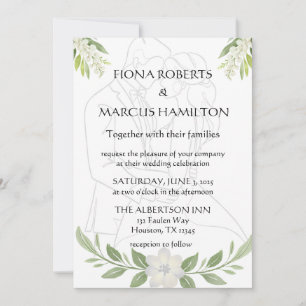 Save The Date Fleurs Rustiques & Élégance Minimaliste Enregistre