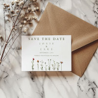 Fleurs sauvages Enregistrer la date