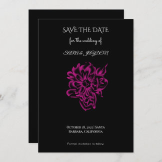 Save The Date Floral Clipart – Vintage Botanical Flower Design