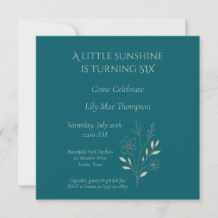 Save The Date Floral Minimaliste Élégant