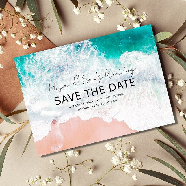 Save The Date Florida Beach Destination Mariage Enregistrer la d (Créateur téléchargé)