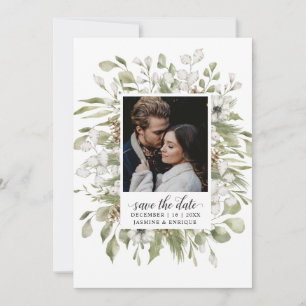Save The Date Foliage forestier Mariage d'hiver   Photo