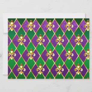 Save The Date Fond de bijoux Mardi Gras