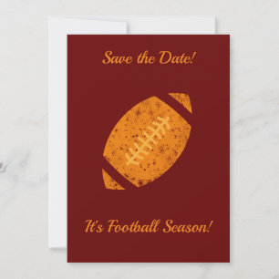 Save The Date Football Party Tailgate Fournitures Maroon Gold