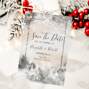 Save The Date Forêt Bois Sauvez La Date