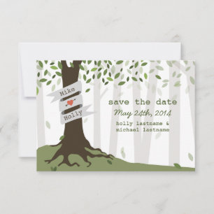 Save The Date Forêt / Mariage Woodland Enregistrer La Date