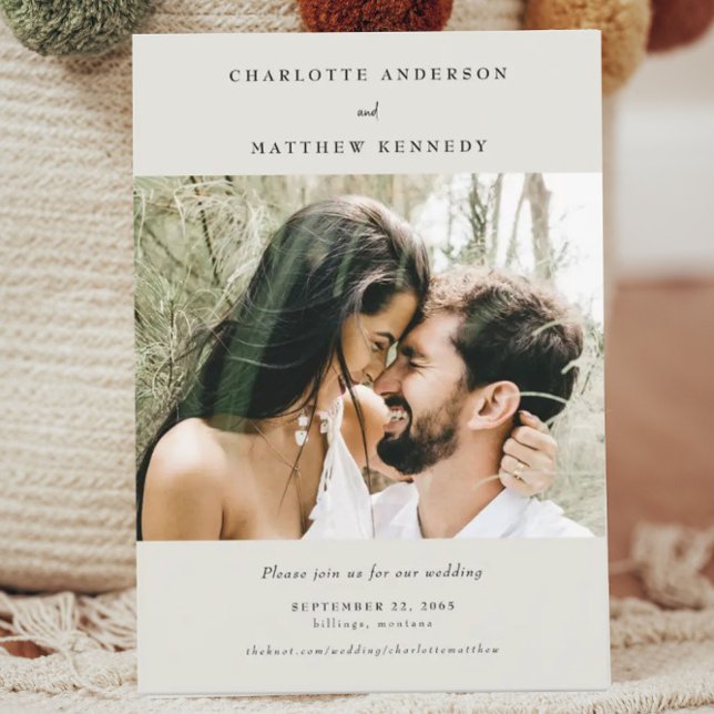 Save The Date Forever Faithful Blush Photo Enregistrer la date (Créateur téléchargé)