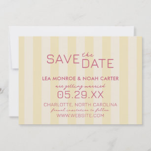 Save The Date Frappes preppy Citron Jaune SIMPLE