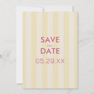 Save The Date Frappes preppy Citron Jaune SIMPLE