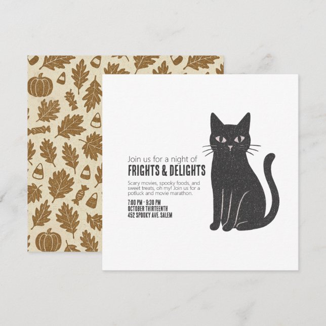 Save The Date Frights & Delights (Devant / Derrière)