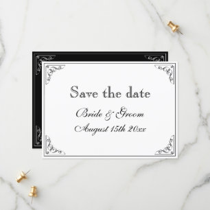 Save The Date Fruit mariage rétro frontière enregistrer les cart